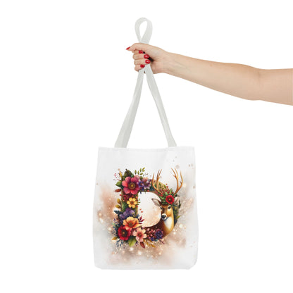 Bolso- Letra D Decorada Festividades Navideñas