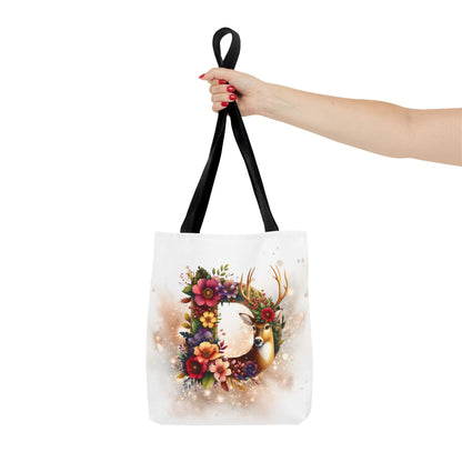 Bolso- Letra D Decorada Festividades Navideñas