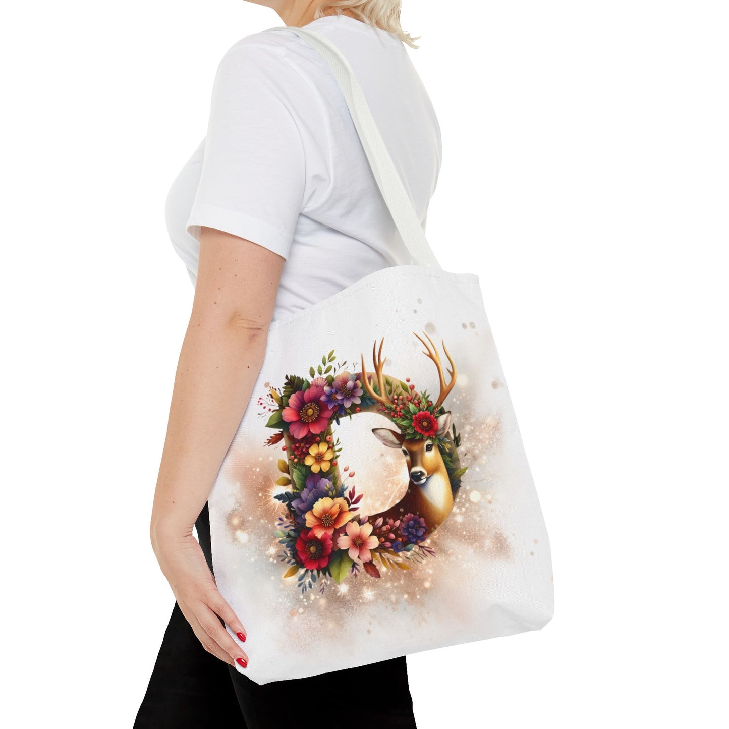 Bolso- Letra D Decorada Festividades Navideñas