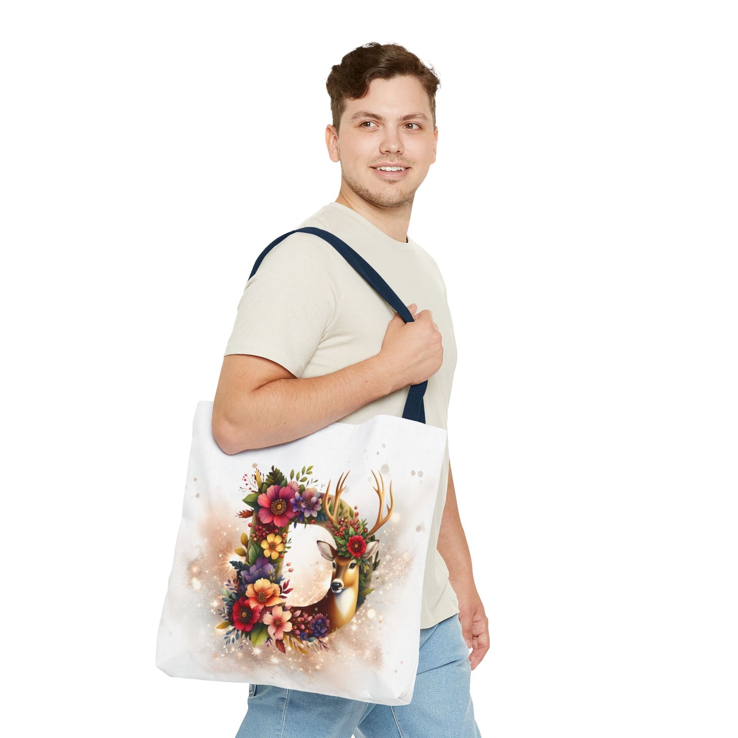 Bolso- Letra D Decorada Festividades Navideñas