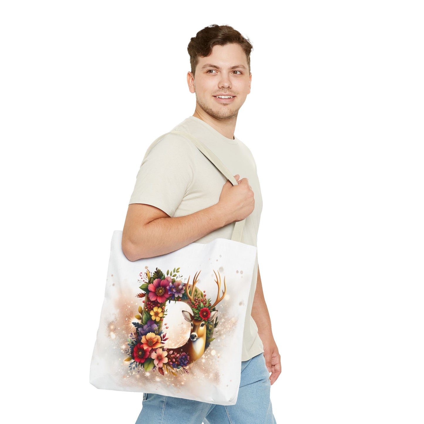 Bolso- Letra D Decorada Festividades Navideñas