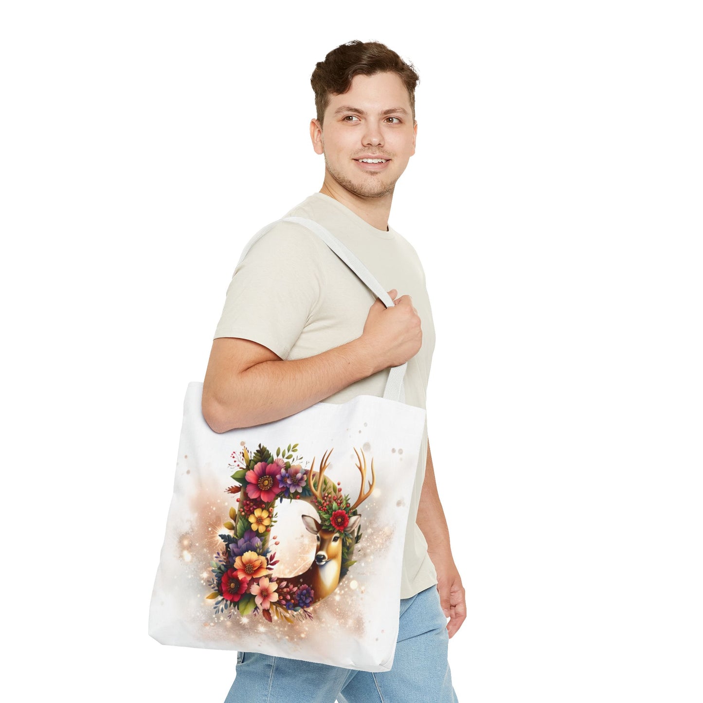 Bolso- Letra D Decorada Festividades Navideñas