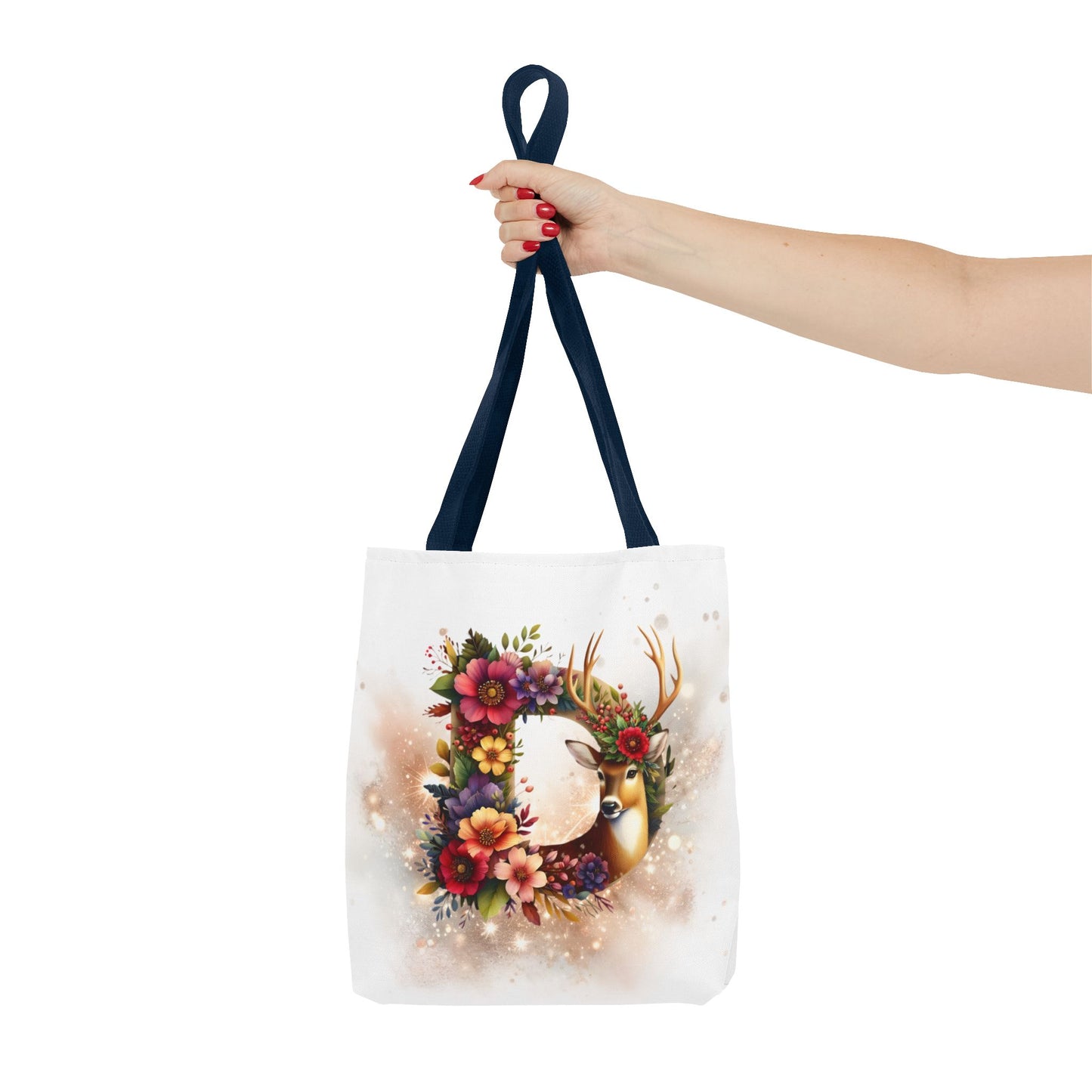 Bolso- Letra D Decorada Festividades Navideñas