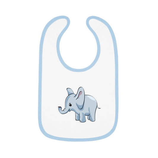 Babero Elefante Azul Fácil de Poner y Quitar/Babero Elegante/Babero para Baby Showers